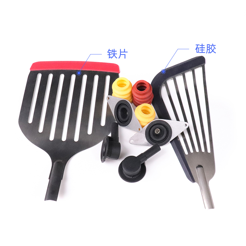 黄色w站定制硅胶包胶件